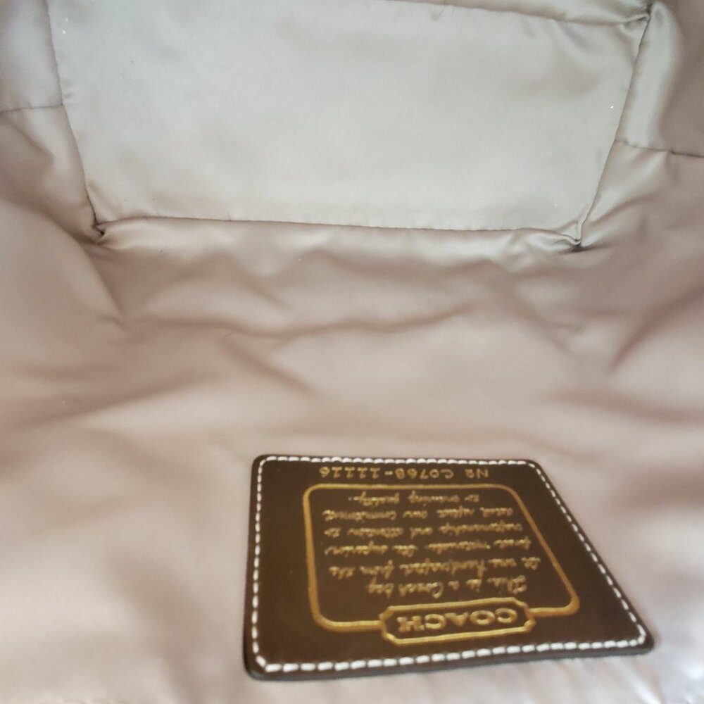 Coach Large Signature Sateen Multicolor Tote (C0768-11116) - Picture 9 of 12